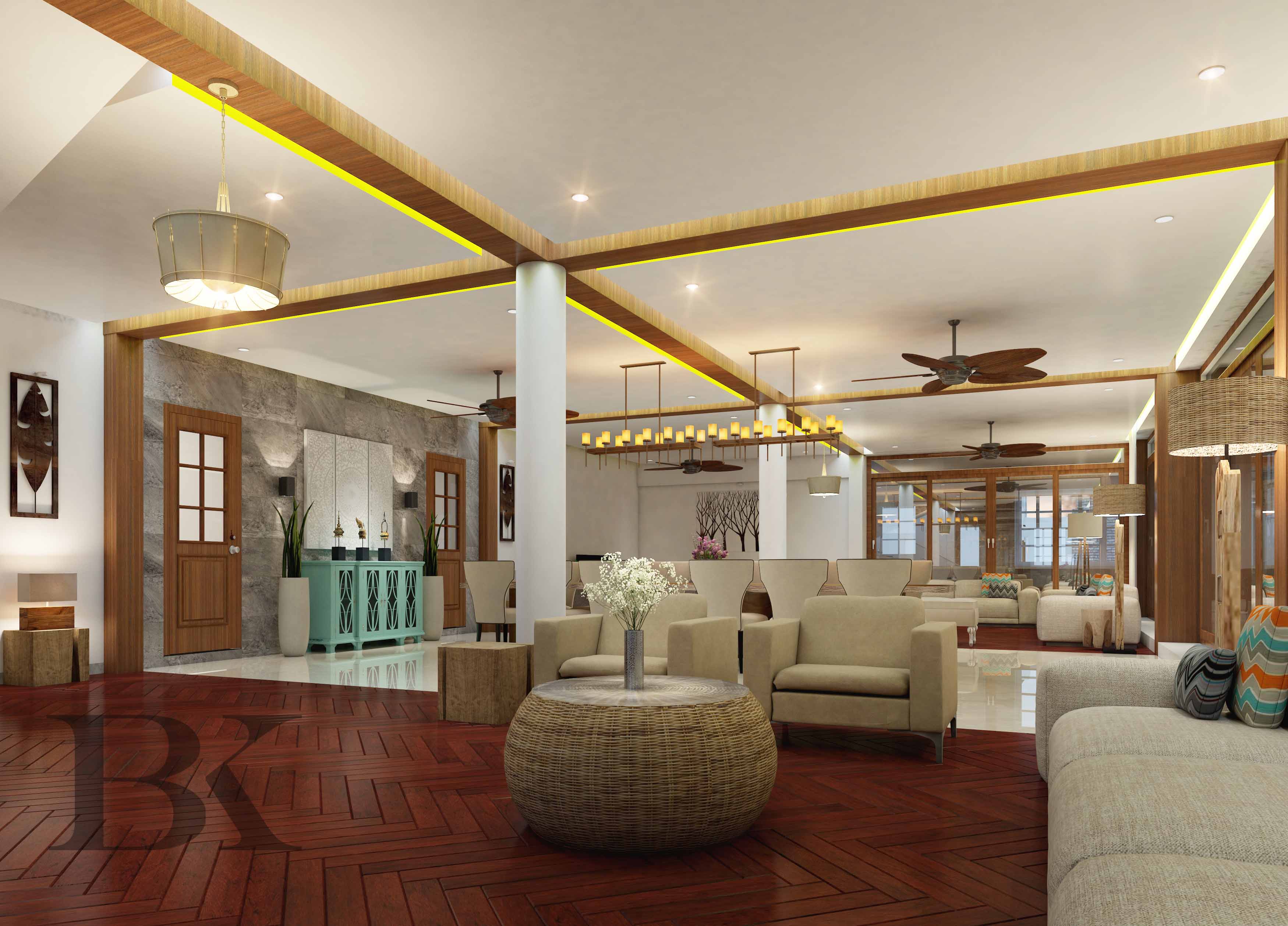 7000 square yards Built-up area 4 acres Landscape 